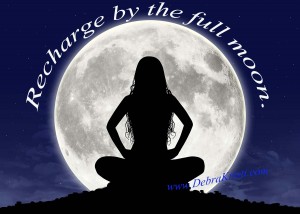 Recharging by the full moon in Cleansing, Charging, Activating Your Crystals by Debra Kristi, author